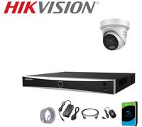Hikvision DS-2CD2387G3-LIS2UY/SL 8MP 4K IP Camer DS-7608NXI-K1 NVR System Lot