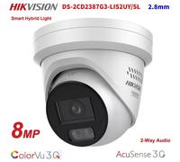 Hikvision DS-2CD2387G3-LIS2UY/SRB 4K 8MP Smart Hybrid Light Security IP Camera