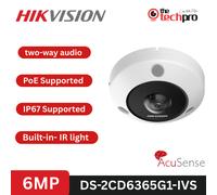 Hikvision DS-2CD6365G1-IVS 6MP Fisheye IP Camera 360° Panoramic PoE IVS CCTV