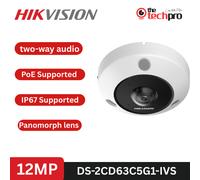 Hikvision DS-2CD63C5G1-IVS 12MP ColorVu Network Bullet Camera AcuSense WDR PoE