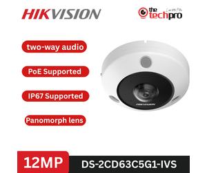Hikvision DS-2CD63C5G1-IVS 12MP ColorVu Network Bullet Camera AcuSense WDR PoE