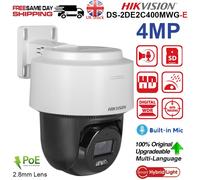 Hikvision DS-2DE2C400MWG-E 4MP PoE Smart Hybrid Light Built-in Mic PTZ IP Camera
