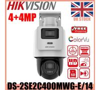 Hikvision DS-2SE2C400MWG-E/14 2X4MP TandemVu Hybrid Light PT Camera Mic+Speaker