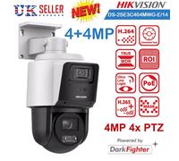 Hikvision DS-2SE3C404MWG-E/14 TandemVu 4MP+4MP 4X PTZ PoE IP Camera 2 Way Audio