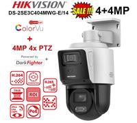 Hikvision DS-2SE3C404MWG-E/14 TandemVu 4MP+4MP 4X PTZ PoE IP Camera 2 Way Audio