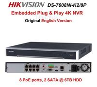 Hikvision DS-7604NI-K1/4P DS-7608NI-K2/8P DS-7616NI-K2/16P Plug&Play PoE 4K NVR