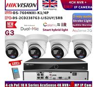HIKVISION DS-7604NXI-K1/4P NVR ColorVu+IR 3.0 MIC&Speaker 8MP IP CAMERA Systems