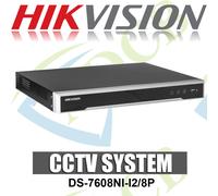 HIKVISION DS-7608NI-I2/8P 4K 8 CHANNEL NETWORK VIDEO RECORDER 12MP W/ 8 POE