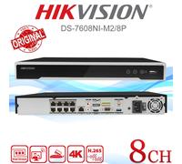 Hikvision DS-7608NI-M2/8P 8POE 8CH NVR 32MP 8K M series For Security Camera HDD