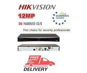Hikvision DS-7608NXI-I2/S 8-ch 1U AcuSense 4K NVR Intelligent analytics NO POE