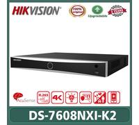 Hikvision DS-7608NXI-K2 4K 8CH 12MP AI AcuSense 2SATA Recorder no-PoE 4K NVR