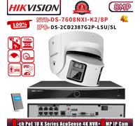Hikvision DS-7608NXI-K2/8P 8POE 8CH NVR Panoramic ColorVu 8MP IP Camera Systems
