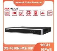 Hikvision DS-7616NI-M2/16P 16-Channel 16PoE 2SATA Ultra 8K NVR 32MP Resolution