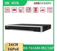 Hikvision DS-7616NI-M2/16P 16CH 16PoE 8K NVR 2SATA Ultra HD 32MP Video Recorder
