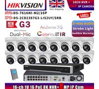 HIKVISION DS-7616NI-M2/16P 16CH NVR AI ColorVu+IR Speaker 8MP IP CAMERA Systems
