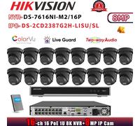 Hikvision DS-7616NI-M2/16P 16POE 16CH CCTV NVR ColorVu 8MP 4K IP Camera Systems