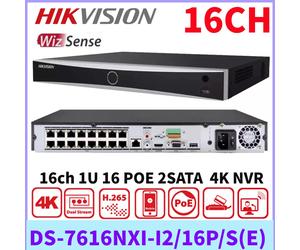 Hikvision DS-7616NXI-I2/16P/S(E) 16 Channel 16 PoE 4K Acu-Sense NVR Plug & Play
