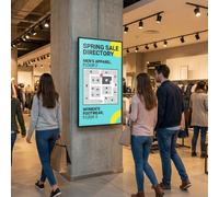 Hikvision DS-D6065UN-DP 65 Inch Signage 65-inch 4K UHD digital signage display with Android 13, 24/7 operation, remote management and versatile