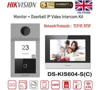 Hikvision DS-KIS604-S(C) 7" TFT Screen PoE WiFi App IP Video Intercom Doorbell