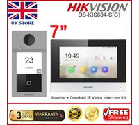 Hikvision DS-KIS604-S(C) IP Villa Intercom Kit 7" Video Doorbell Door System UK
