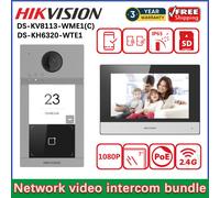 Hikvision DS-KIS604-S(C) WiFi 7 Inch Wired Apartment Video Intercom System UK
