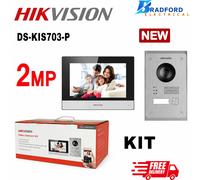 Hikvision DS-KIS703-P 2MP IP Video Door Intercom Kit with 7" Monitor & PoE