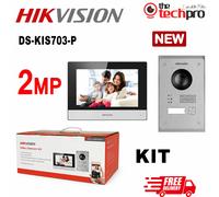 Hikvision DS-KIS703-P 2MP IP Video Door Intercom Kit with 7" Monitor & PoE
