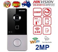 Hikvision DS-KV6113-WPE1(C) 2MP WiFi Video Intercom IP Doorbell Waterproof PoE