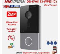 Hikvision DS-KV6113-WPE1(C) Door Station 2MP PoE WiFi IP Video Intercom Doorbell