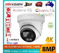 Hikvision G3 Series 4K 8MP ColorVu Hybrid AI IP Camera White Light 2-Way Audio