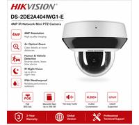 Hikvision HD 4MP Mini Outdoor PTZ Camera DS-2DE2A404IWG1-E 4XZoom IR 2-Way Audio