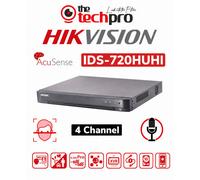Hikvision Ids-7204Huhi 4-Channel 8Mp 4K Turbo Hd Acusense Poc Dvr Cctv Security Recorder (No Hdd)