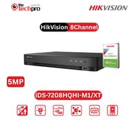 Hikvision iDS-7208HQHI-M1/XT 8-Channel AcuSense DVR | AI Human Vehicle Detection