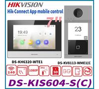 Hikvision IP Video Intercom 7" Kit DS-KV8113-WME1(C) DS-KH6320-WTE PoE WiFi App