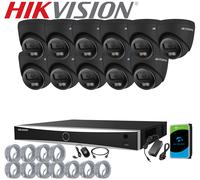 Hikvision NVR 8MP HDMI 4CH 8CH 16CH CCTV Security 2-Way Audio ColorVu Camera HDD