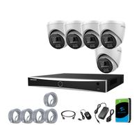 HIKVISION NVR UHD 8MP 4K UKVISION POE IP Night Vision 2-Way Audio System Kit