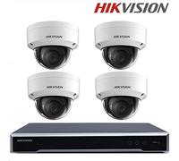 Hikvision Surveillance Camera System Embedded Plug & Play 4K NVR + Hikvision DS-2CD2185FWD-IS 8MP Network Dome Camera + Seagate HDD