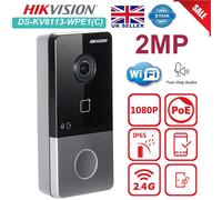Hikvision WiFi DS-KV6113-WPE1(C) Video Intercom IP Doorbell Waterproof PoE UK