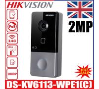 Hikvision WiFi DS-KV6113-WPE1(C) Video Intercom IP Doorbell Waterproof PoE UK