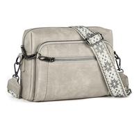 HILAEX Women's Cross Body Bags, Crossbody Bags for Women with Anti-Theft Function 4 Zip Compartments Women Shoulder Handbags with Adjustable Wide Strap