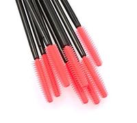 Hilai 50PCS/PACK Disposable Silicone Eyelash Brush Mascara Wands Applicator Eyebrow Brush Eyelash Extension Supplies Makeup Tools(Tower Shape)