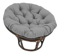 Hilai Egg Chair Cushion, Fluffy PP Cotton Stuffed Padded Round Chair Cushions Washable Egg Cushion Indoor and Outdoor Garden Round Only Fits for 20", Gray