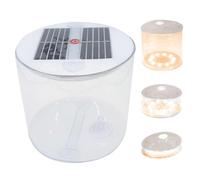 Hilai Electric Lanterns, Inflatable Solar Lantern Dimmable Waterproof Solar Camping Lantern Portable Foldable Light with Handle for Outdoor, Camping, Hiking, Travel Warm White