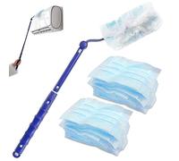 Hilai Flash Dust Magnet, Feather Dusters, Fluffy Dusters Refills 20PCS Disposable Dusters Refill with Extendable Handles Replacement Dusters for Cleaning for Table Furniture