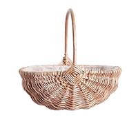 Hilai Flower Basket 10inch Woven Ratten Flower Basket Wedding Hand Kitchen Foods Storage Organizer S, Garden Tools