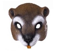 Hilai Halloween Masks For Adults Squirrels Animal Mask Masquerade Face Covering for Halloween Easter Costume Party Props