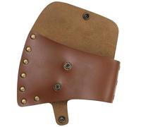 Hilai Hatchet Cover PU Leather Axe Sheath Waist Mounted Axe Head Cover with Snap Button 6.1x4.3 inch Hatchet Sheath for Camping Woodworking