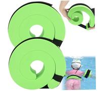 Hilai Kickboards, Swim Arm Bands 1 Pair High Buoyancy Adjustable Arm Floaties for Kids Adults EVA Skin-friendly Tear-resistant Float Belt Swim Training Equipment, Green
