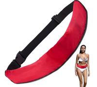 Hilai Life Jackets Vests, Inflatable Life Belt, Portable Unisex Belt Pack Automatic Inflatable Jacket with Reflective Strip for Kayaking Boat, No Gas Cylinder Red