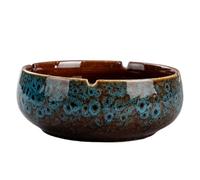 Hilai Lotus Bowl Planter Ceramic 6 Inch, Lotus Flower Bowl for Succulents and Small Plants, Decorative Pots with Non-Slip Base for Indoor Outdoor, Blue, Garden Tools